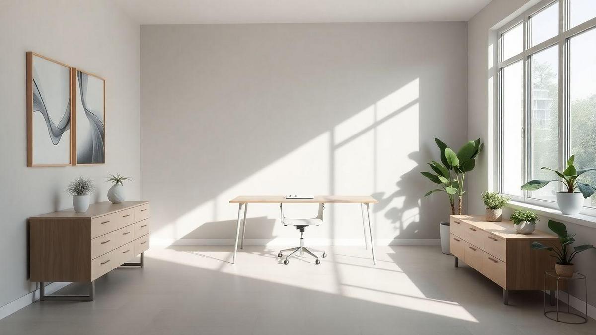 Cómo diseño con decoración minimalista para estudio que me ayuda a concentrarme