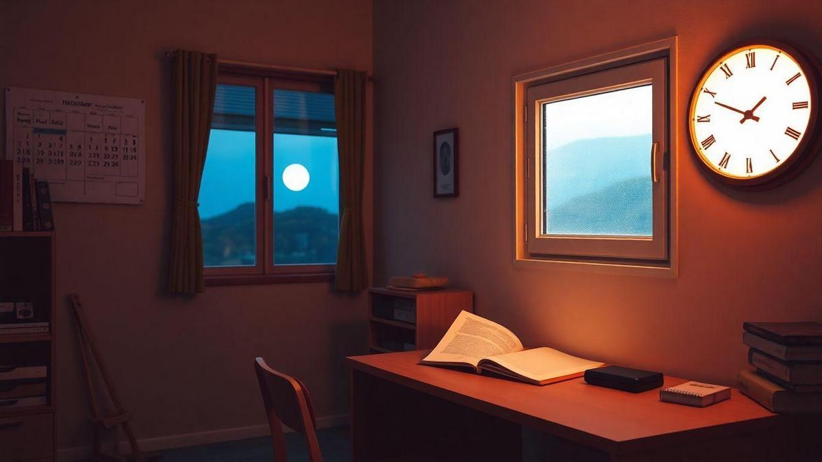 Estableciendo horarios consistentes para el estudio nocturno