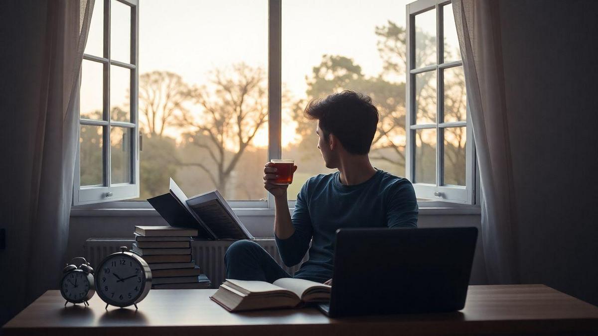 Mi equilibrio entre estudio y descanso para mantener energía